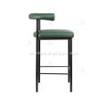 Kaschmir Full Green Lether Bar Stool